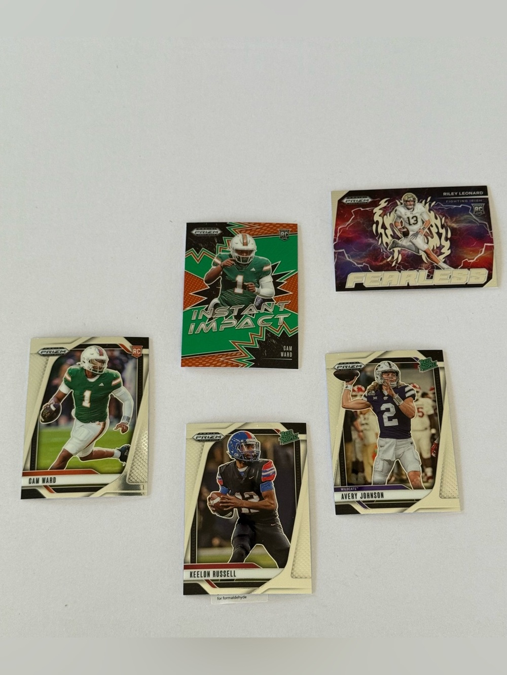 NFL Football trading cards — quarterbacks